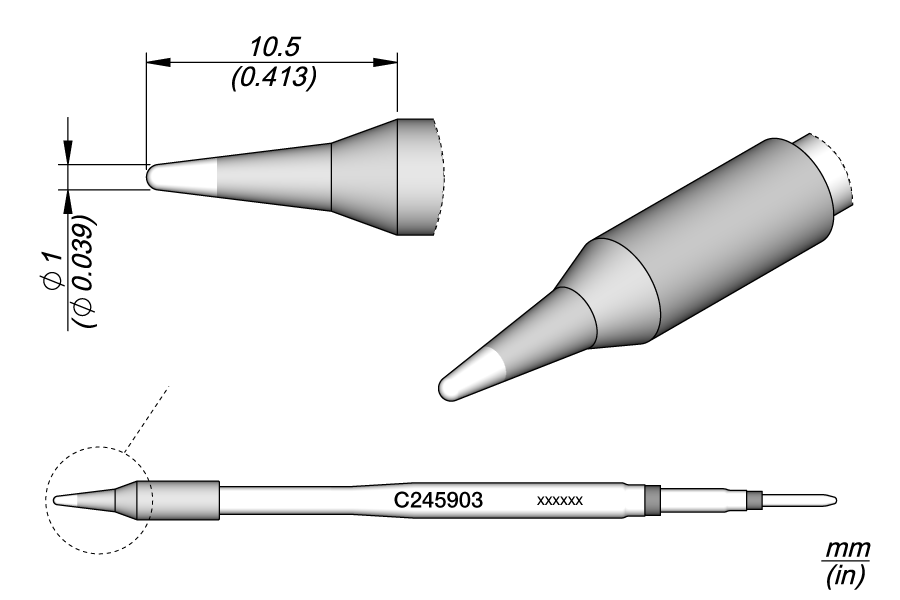 C245903 - Cartridge Conical Ø 1 S1